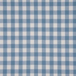 Tissu Grand Vichy 10mm Bleu