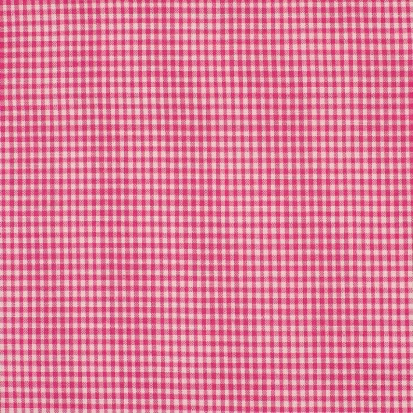 Tissu Petit Vichy 2mm Fuchsia