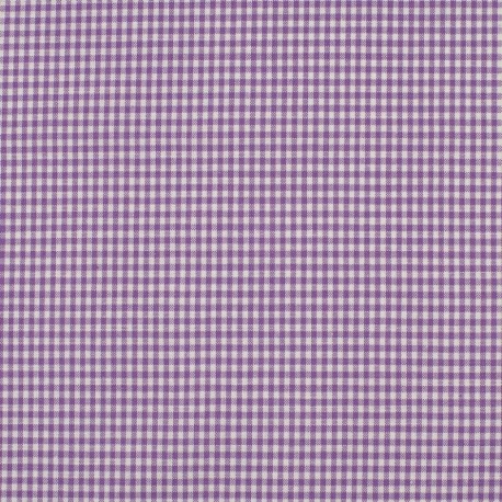 Tissu Petit Vichy 2mm Lilas 