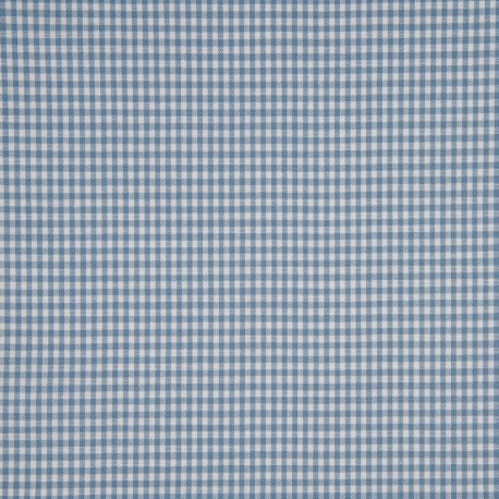 Tissu Petit Vichy 2mm Bleu