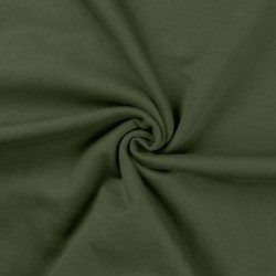 Tissu Sweat French Terry Vert Army 