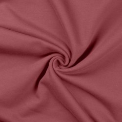 Tissu Sweat French Terry Vieux Rose 