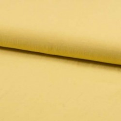 Tissu Toile Viscose Lin Unie Jaune 