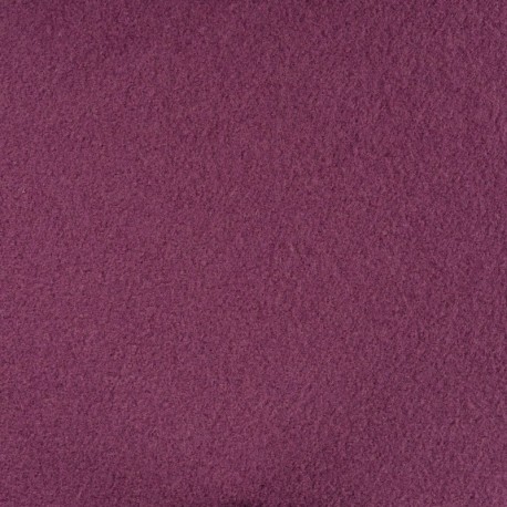 Tissu Laine Bouillie Unie Bordeaux