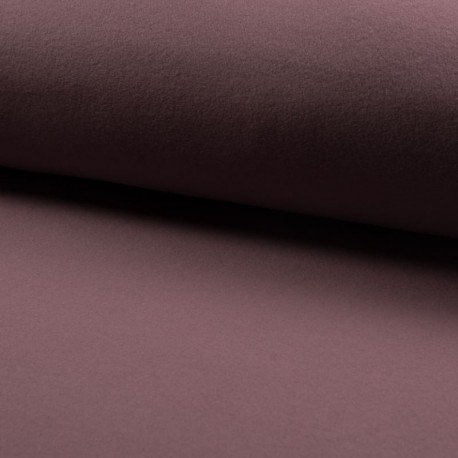 Tissu Polaire Bio Uni Mauve