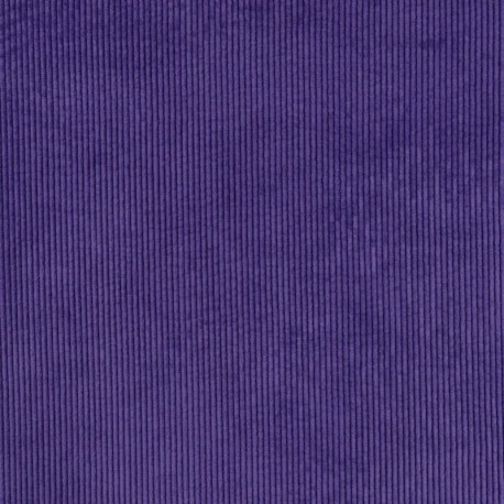 Tissu Velours Cotele Violet 