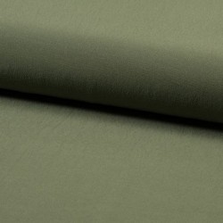 Tissu Crepe Viscose Uni Army 