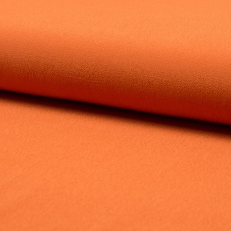 Tissu Crepe Viscose Uni Orange