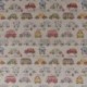 Tissu Toile Imprimée Hycu Combi Multico Fond Coloris Lin