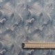 Tissu Toile Imprimée Hycu Feuille Bleu Fond Coloris Lin