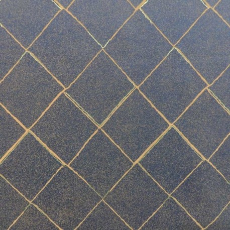 Tissu Imprimé Medeia Bleu 