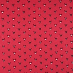 Tissu Provençal Biou Rouge 