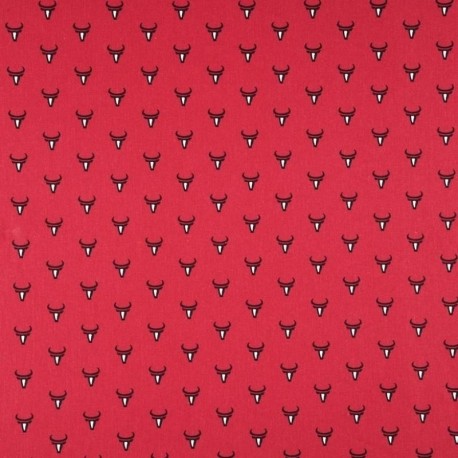 Tissu Provençal Biou Rouge 