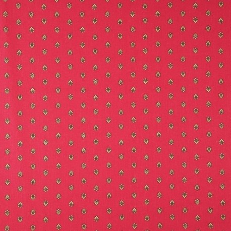 Tissu Provençal Maussane Rouge