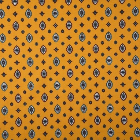 Tissu Provençal Brillane Jaune 
