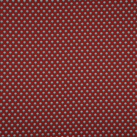 Tissu Provençal Dentelle Rouge 