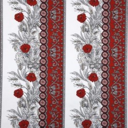 Tissu Provençal Montmirail Rouge 