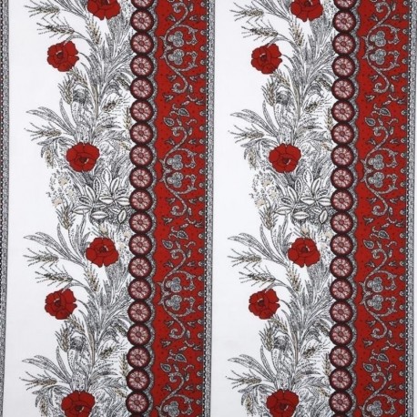 Tissu Provençal Montmirail Rouge 