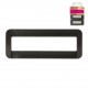 Boucles rectangulaires noires 50 mm