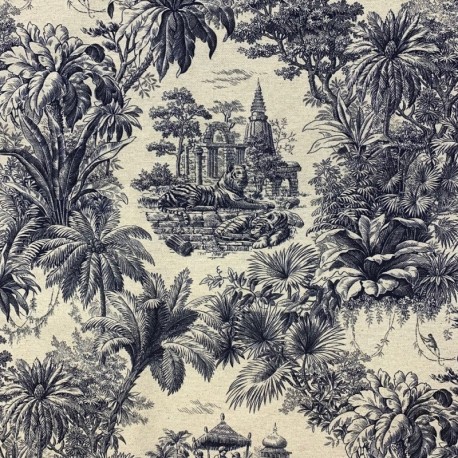 Tissu Toile Maharani Marine 