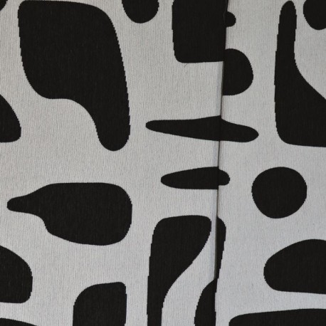 Tissu Jacquard Chenille Primera Noir 