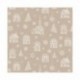 Tissu Toile Demi Panama Maison Enneigee Fond Lin Lurex