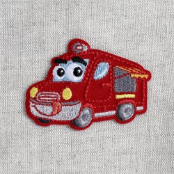 Ecusson transports rigolos - Camion de pompi