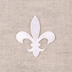 Ecusson fleur de lys - Blanc