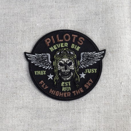 Ecusson blasons - Pilots never die