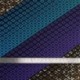 Tissu Wax Imprimé Mix Violet Bleu et Marron