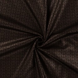 Tissu Milano Impression Lurex Flora Bronze
