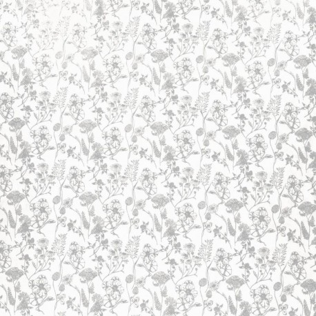 Tissu Nadine Coton 57fils Gris 