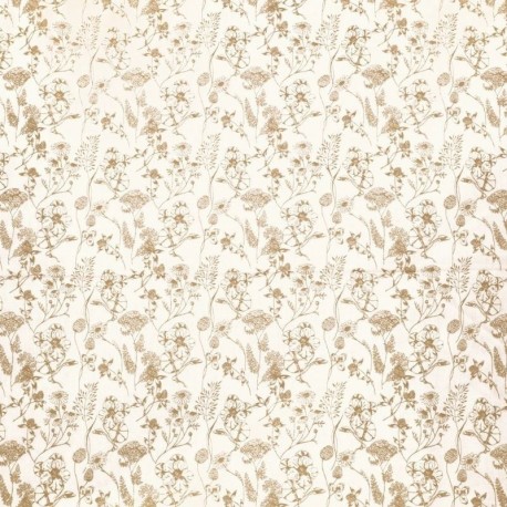 Tissu Nadine Coton 57fils Galet 