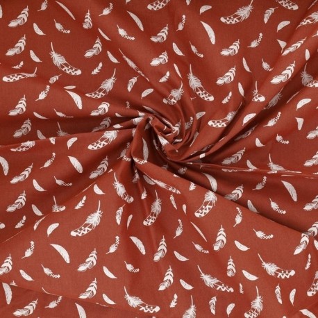 Tissu Plume Coton 57fils Feu 