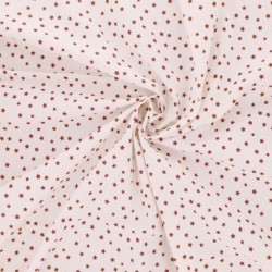 Tissu Etoile Coton 57fils Feu 