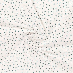 Tissu Etoile Coton 57fils Canard 