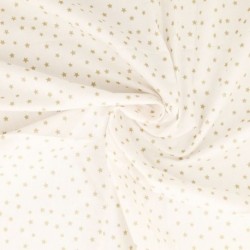 Tissu Etoile Coton 57fils Galet 