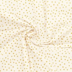 Tissu Etoile Coton 57fils Curry 