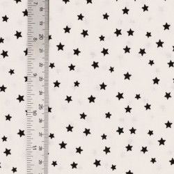 Tissu Etoile Coton 57fils Noir