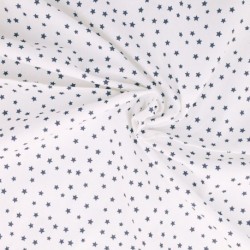 Tissu Etoile Coton 57fils Indigo 