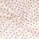 Tissu Coeur Coton 57fils Rouge