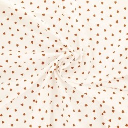 Tissu Coeur Coton 57fils Feu 