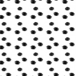 Tissu Toile Viscose Imprimée Point Ecru 