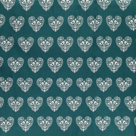 Tissu Amor Coton 57fils Canard 