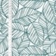 Tissu Feuilles Coton 57fils Bleu Canard 