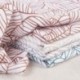 Tissu Feuilles Coton 57fils Bleu Canard 