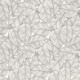 Tissu Feuilles Coton 57fils Gris Foncé