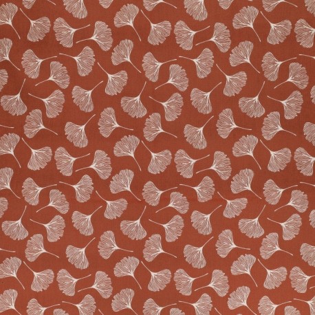 Tissu Ginko Coton 57fils Feu 