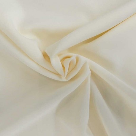 Tissu Burlington Uni Grande Largeur Beige 