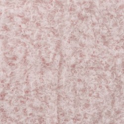 Tissu Mouton Frisé Rose Clair 